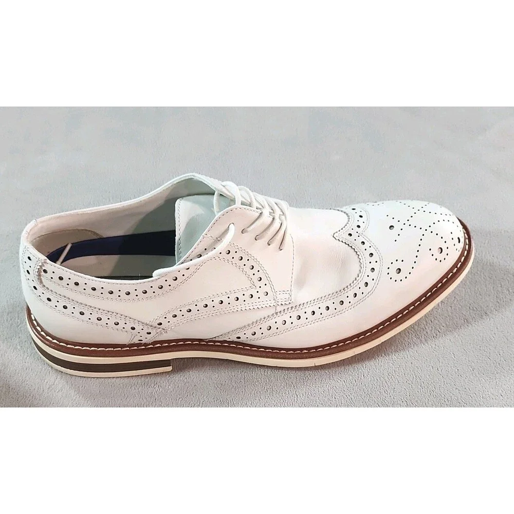 Reaction Kenneth Cole Klay Flex Men's Leather Wingtip Brogue Oxford 11.5 D